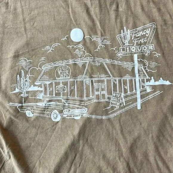 Lane Seven Shirt Brown Fancy Free Marquee Graphic Tee Size Large - Picture 6 of 9